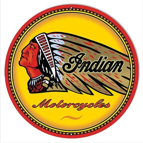 Norton Logo Round Tin Sign 12 x 12in desperate Norton Logo Round Tin Sign 12 x 12in desperate